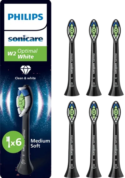 Philips Sonicare Optimal White HX6066/88 Schwarz (6 Stück)