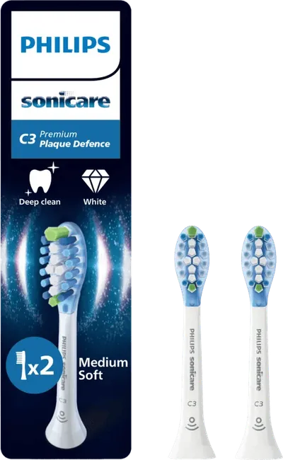 Philips Sonicare Premium Plaque Defense HX9042/87 Weiß (2 Stück)