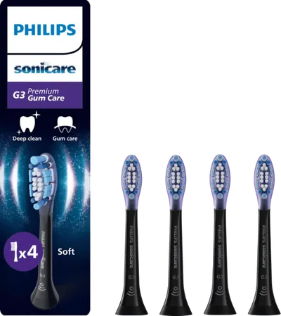 Philips Sonicare Premium Gum Care HX9054/88 Schwarz (4 Stück)