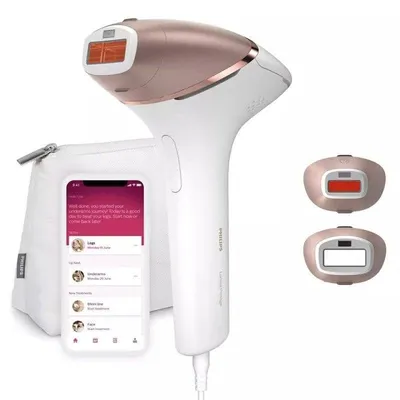 IPL Haarentfernung Philips Lumea Prestige BRI945/00 2 Aufsätze App