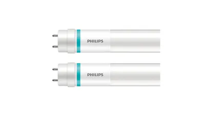 Philips 2er-Set 15,5-W-T8-LED-Röhrenlampe LEDtube UO, 2300 lm, warmweiß, KVG/VVG, 120 cm