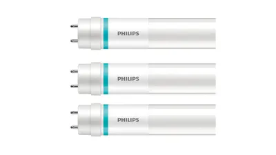 Philips 3er-Set 15,5-W-T8-LED-Röhrenlampe LEDtube UO, 2300 lm, warmweiß, KVG/VVG, 120 cm
