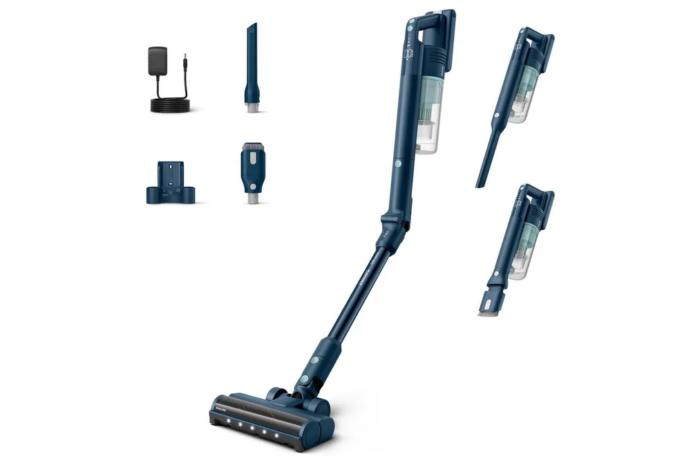 Philips Akku-Hand-und Stielstaubsauger XC5242/10 5000 Series „Teppichwunder“ mit Flexrohr