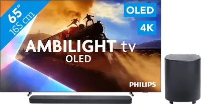 Philips Ambilight 65 Zoll OLED760 4K (2025) + JBL Bar 800 M2 Schwarz