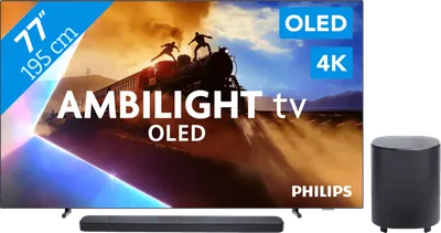 Philips Ambilight 77 Zoll OLED760 4K (2025) + JBL Bar 800 M2 Schwarz