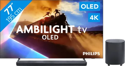 Philips Ambilight 77 Zoll OLED760 4K (2025) + JBL Bar 1000 M2 Schwarz