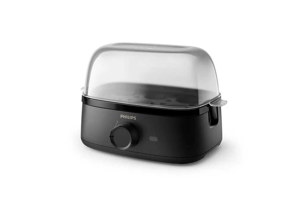 Philips Eierkocher HD9137/90 3000 Series, Familiengröße, Anzahl Eier: 6 St., 400 W, mit dem Zubehör für pochierte Eier, verschiedene Kochstufen möglich