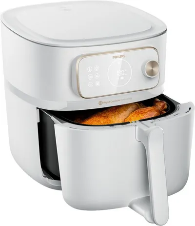 Philips Heißluftfritteuse Airfryer XXL Kombi HD9876/90, mit 8,3 l, Rapid CombiAir Technologie, 2200 W, 22 Kochfunktionen, QuickClean und WiFi Konnektivität
