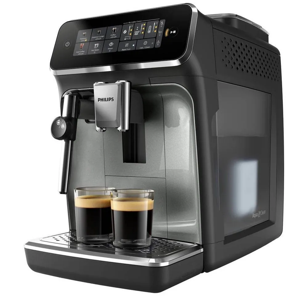 Philips Kaffeevollautomat, Display, herausnehmbare Brühgruppe, Höhenverstellbarer Kaffeeauslauf