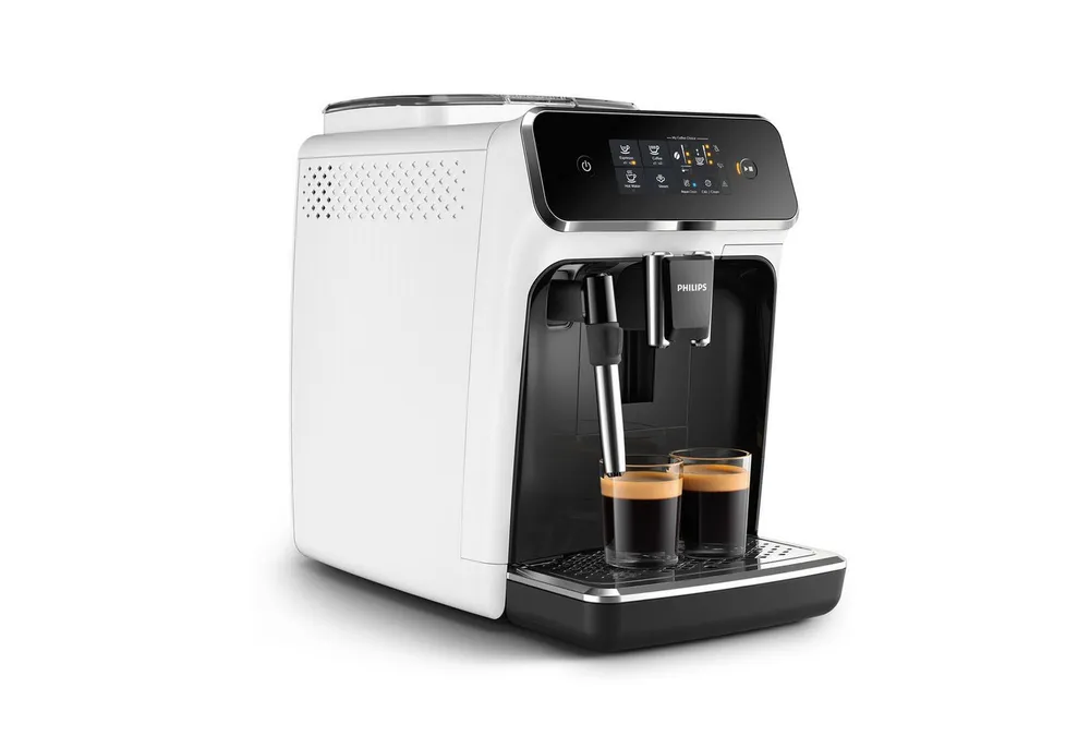 Philips Kaffeevollautomat EP2223/40 2200 Series, 2 Kaffeespezialitäten, Panarello Milchschäumer, anpassbarer Aromastärke