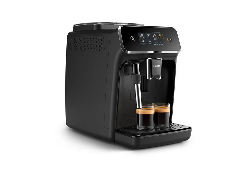 Philips Kaffeevollautomat EP2225/10 2200 Series, 2 Kaffeespezialitäten, Panarello Milchschäumer, anpassbarer Aromastärke