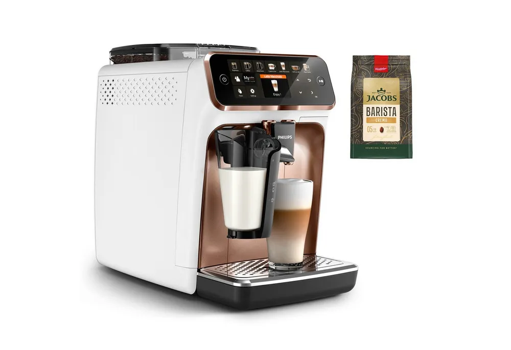 Philips Kaffeevollautomat EP5443/70 5400 Series, 12 Kaffeespezialitäten, LatteGo Milchsystem und 4 Benutzerprofilen