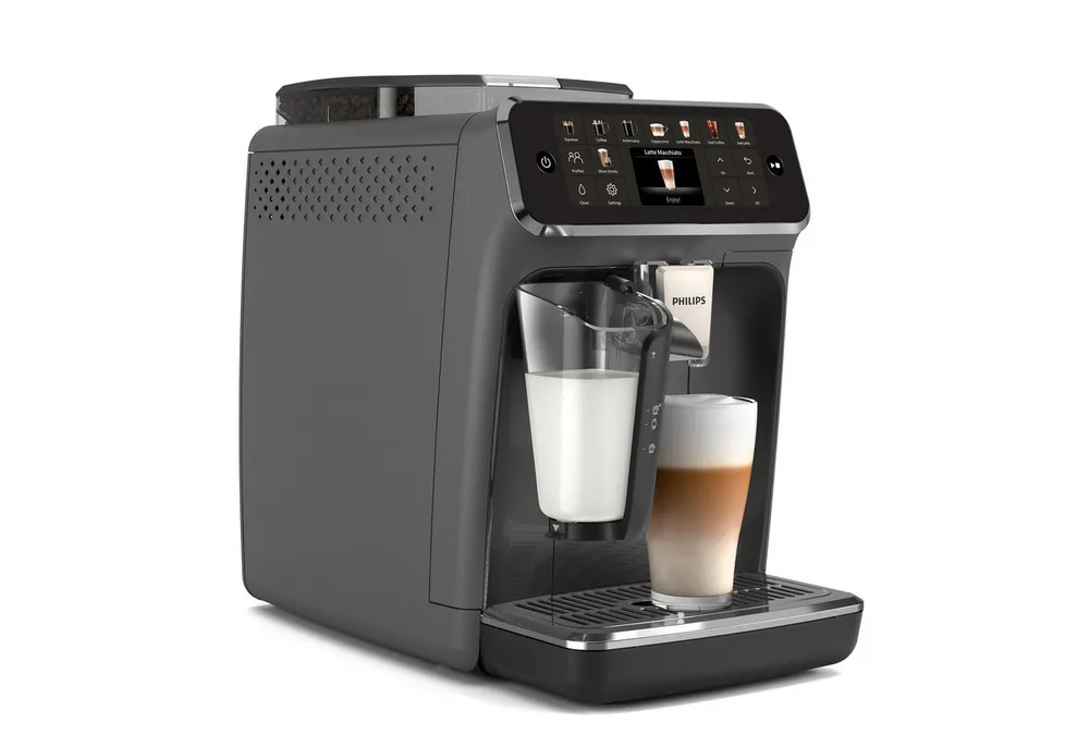 Philips Kaffeevollautomat EP5544/50 5500 Series, 20 Kaffeespezialitäten (heiß oder eisgekühlt), LatteGo-Milchsystem, SilentBrew Technologie