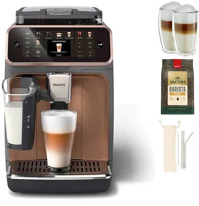 Philips Kaffeevollautomat EP5544/80 5500 Series, 20 Kaffeespezialitäten (heiß oder eisgekühlt), LatteGo-Milchsystem, SilentBrew Technologie