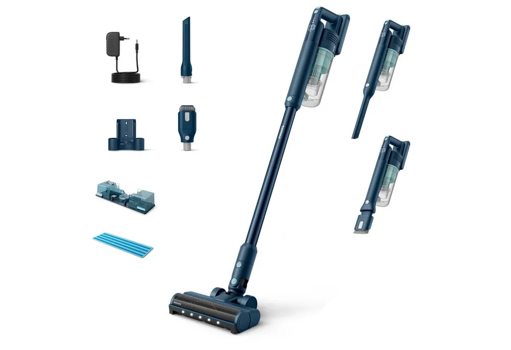 Philips Nass-Trocken-Sauger XC5041/01 5000 Series „Teppichwunder“, 50,4 W, beutellos, mit bis zu 60 Minuten Laufzeit und aufsteckbarem Aqua-Modul