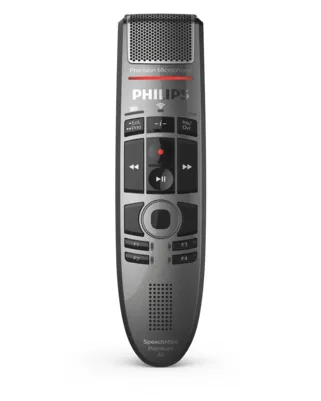 Philips Philips SMP4000 SpeechMike Kabelloses Diktiermikrofon Digitales Diktiergerät (Studio-Qualität Mikrofon, Touch-Sensor, drahtlos, SpeechMike)