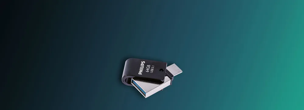 Philips Philips USB Stick 2-in-1 USB-C 64 GB USB-Stick (USB USB-A, USB-C)