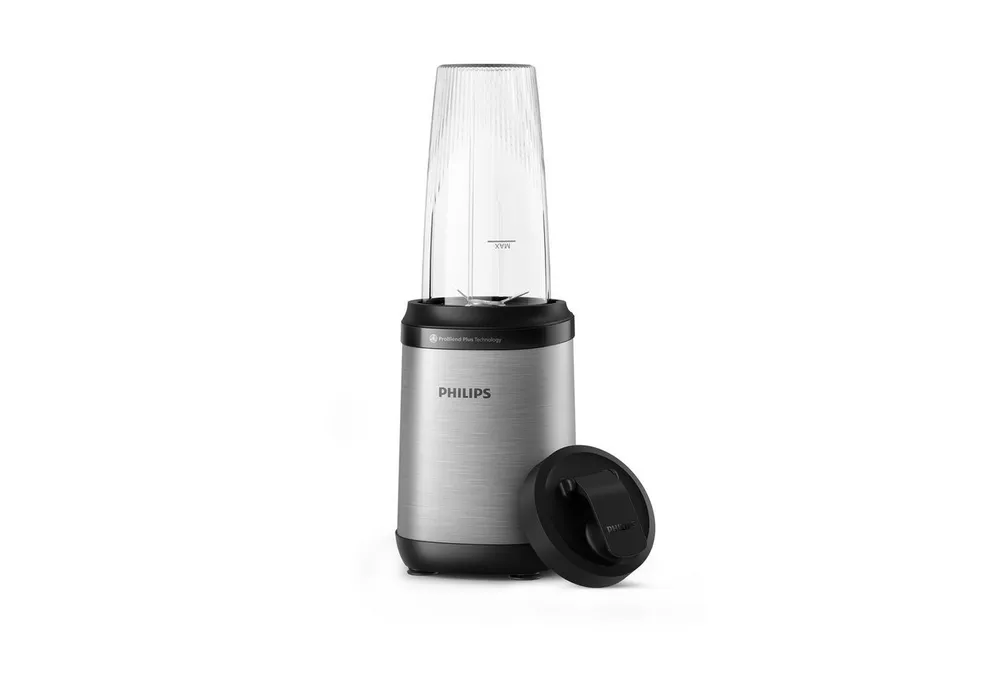 Philips Standmixer HR2764/00 5000 Series, mit ProBlend Plus-Technologie, 800 W, 700ml-Tritan-Becher, kompaktes Design, Edelstahl/Schwarz