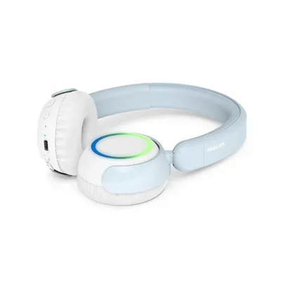 Philips TAK4200B kabellose Bluetooth Kopfhörer mit Geräuschunterdrückung, Mikrofon, weiß und blau