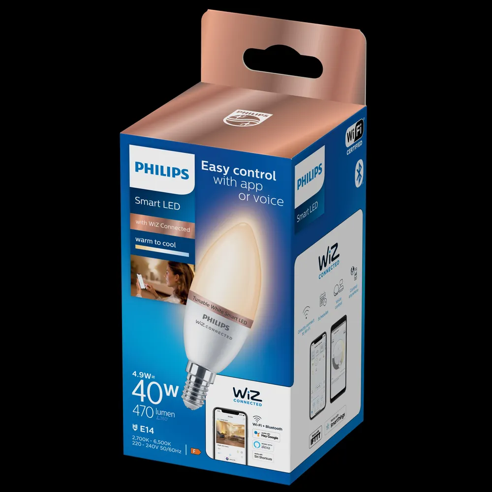 Smart LED 40 Watt Kerze C37 E14 927-65