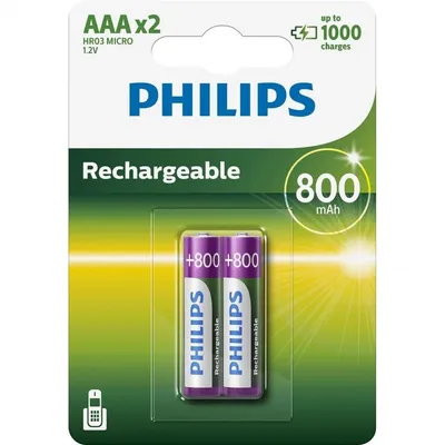 Philips Rechargeables R03B2A80/10 Haushaltsbatterie Wiederaufladbarer Akku