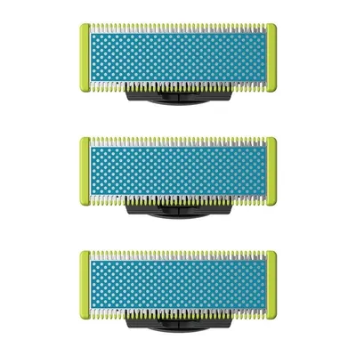 Rasierkopf für Philips Norelco OneBlade QP235/50 3 Einheiten Blau und Grün