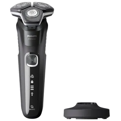 Elektrorasierer Philips Shaver Series 5000 S5898/25 Kabellos 60min Nass- und Trockenrasur 3 Scherköpfe Schnellladung Flexible Scherköpfe