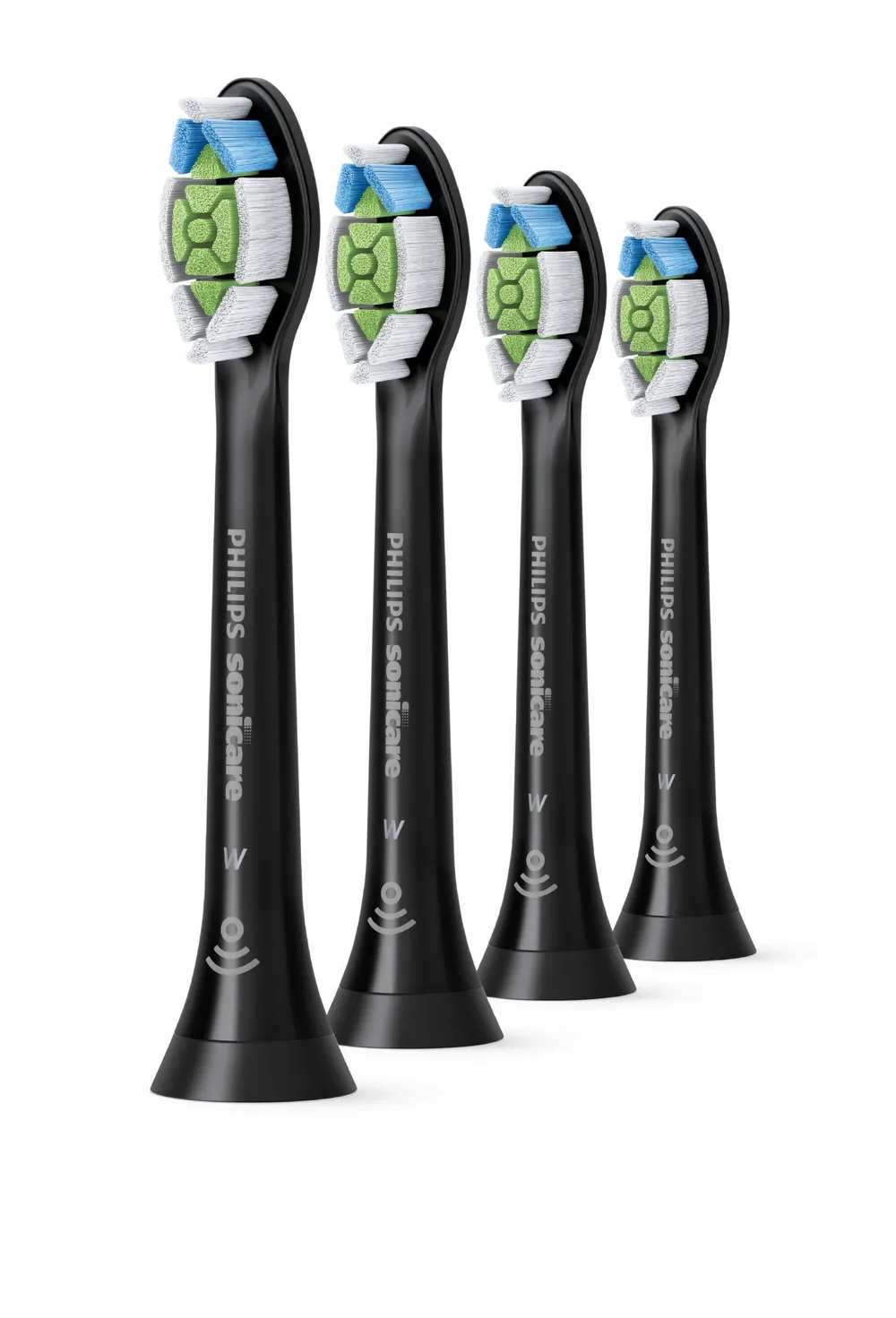 Sonicare W Optimal White Standard-Bürstenköpfe schwarz (4 Stück) HX6064/11