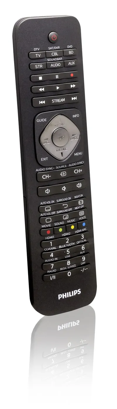 Philips Perfect replacement SRP5016/10 Fernbedienung IR Wireless Audio, DTV, DVD/Blu-ray, DVR, Heimkinosystem, SAT, TV Drucktasten