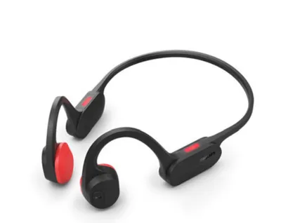 Philips TAA5608BK kabellose Bluetooth Sportkopfhörer IPX5 schwarz und rot