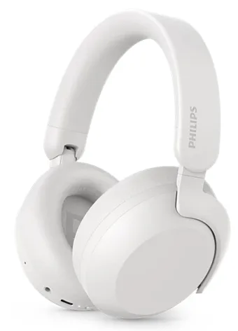 Auriculares Philips TAH8000EWT/00 inalámbricos Bluetooth con Cancelación de Ruido, micrófono y control táctil blancos