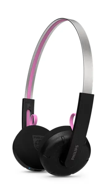 Philips TAMS1BK/00 kabellose Bluetooth Kopfhörer mit Mikrofon USB-C schwarz