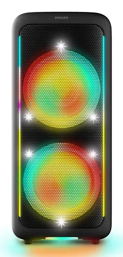Lautsprecher Philips Party kabellos 100W mit Bluetooth 5.4 und LED RGB-Licht