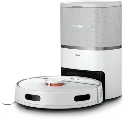 Saugroboter mit Wischfunktion Philips HomeRun Aqua XU3110/02 Mit Absaugstation Navigationsklasse LiDAR 4.000 Pa Allergikerfreundlich