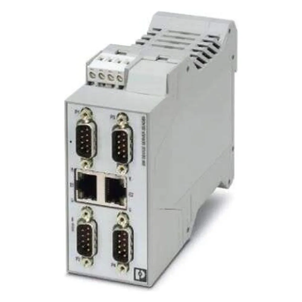 Phoenix Contact Schnittstellenwandler GW DEVICE SERVER 2E/4DB9 - Schnittstellenkarte - UDP (RJ45 (2x))