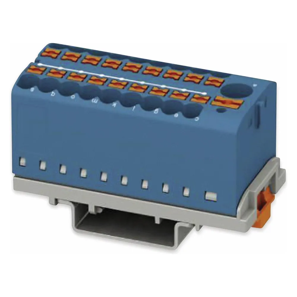 PHOENIX CONTACT Verteilerblock, 3273112, PTFIX 6/18X2,5-NS35 BU