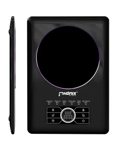 Phönix Germany Einzelkochplatte Phönix SC101P, Supraleitende Elektrokochplatte Ultra-Dünn Einzelkochplatte Kochfeld