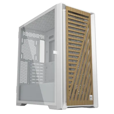 Phoenix Artisan Noble ATX-Gehäuse aus gehärtetem Glas, USB-C, Holz/Weiß