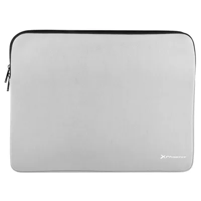Phoenix Basics Graue Neoprenhülle für Laptops bis 14 Zoll