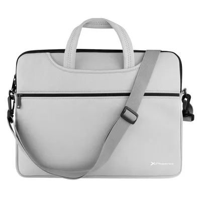 Notebook-Tasche Phoenix Basics Grau Neopren bis 14 Zoll Slim Design