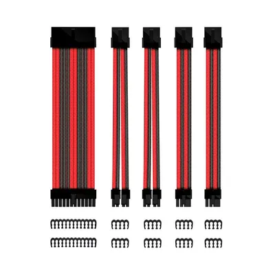Phoenix Kit Motherboard-Verlängerungskabel Schwarz/Rot