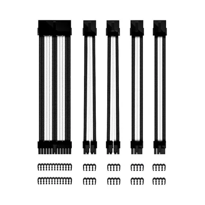 Phoenix Motherboard-Verlängerungskabel-Set, Schwarz/Weiß