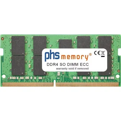 Arbeitsspeicher RAM PHS-memory SP407581 16GB 1x16GB DDR4 3200MHz SO-DIMM ECC Schwarz