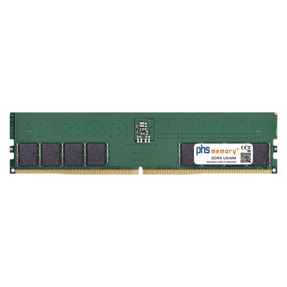 Arbeitsspeicher RAM PHS-memory SP607974 128GB 4x32GB DDR5 5600MHz DIMM Schwarz Unbuffered