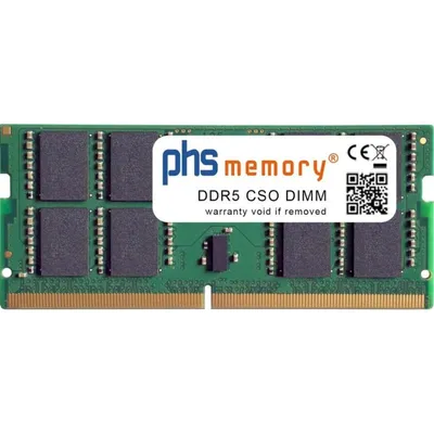 Arbeitsspeicher RAM PHS-memory SP608402 32GB 1x32GB DDR5 6400MHz SO-DIMM Unbuffered