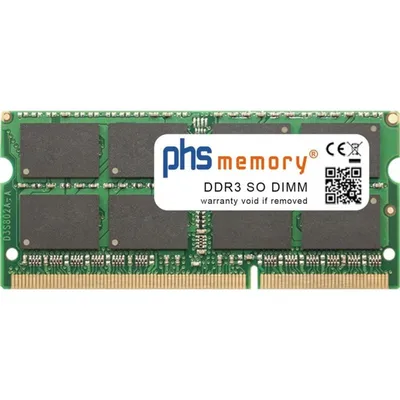 Arbeitsspeicher RAM PHS-memory Terra 8GB 1x8GB DDR3 1333MHz LPDDR3 SO-DIMM Schwarz