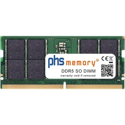 Arbeitsspeicher RAM PHS-memory SP609948 32GB 1x32GB DDR5 4800MHz SO-DIMM 262 Pins