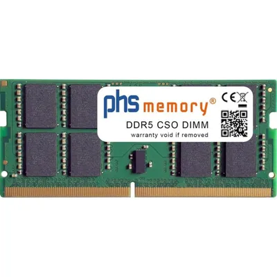 Arbeitsspeicher RAM PHS-memory SP610828 32GB 1x32GB DDR5 6400MHz SO-DIMM unbuffered