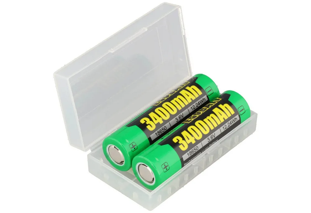 PICHLER Li-Ion Akku 18650 Flattop 3400 – 3,7 V / 3400mAh, 65,2x18,3mm, 2er-Pa Akku 3400 mAh (3,7 V)