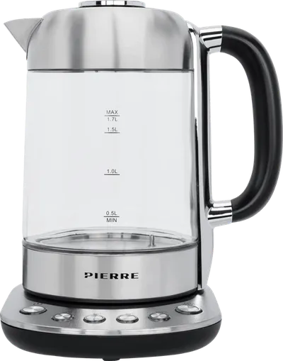 Pierre Wasserkocher PWK7000 Glas mit einstellbarer Temperatur